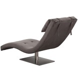 SalesFever Relax ligbed fluweel grijs