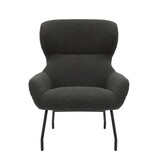 SalesFever Fauteuil- en krukset teddybont antraciet