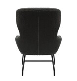 SalesFever Fauteuil- en krukset teddybont antraciet