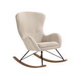 SalesFever Schommelstoel in lamsvachtlook beige