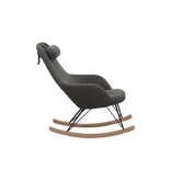 SalesFever Schommelstoel teddybont grijs