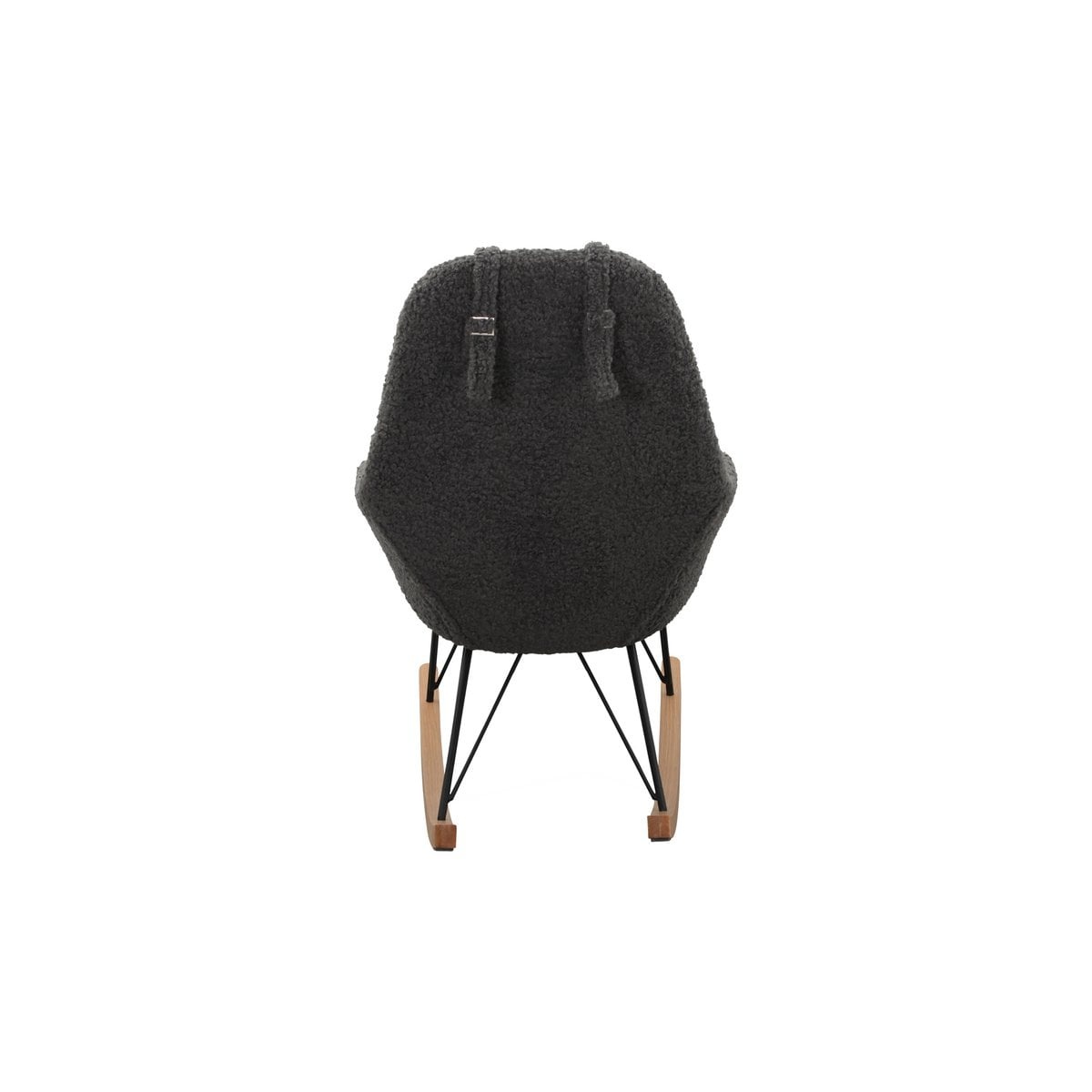 SalesFever Schommelstoel teddybont grijs