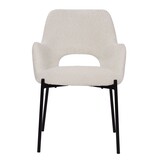 Fauteuilset van 2 met uitgesneden rugleuning