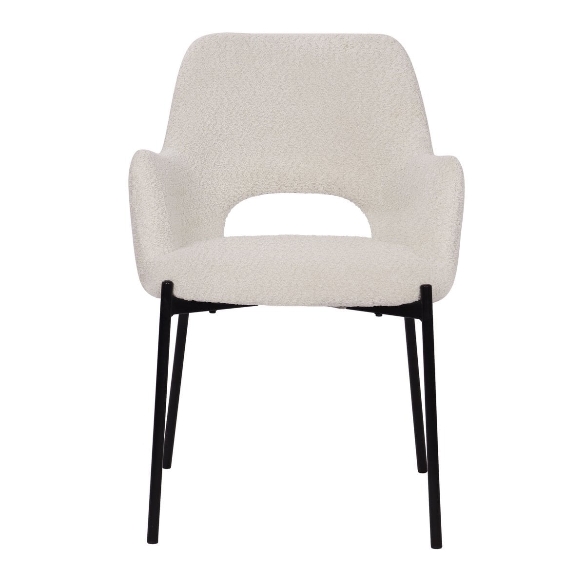 Fauteuilset van 2 met uitgesneden rugleuning