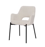 Fauteuilset van 2 met uitgesneden rugleuning