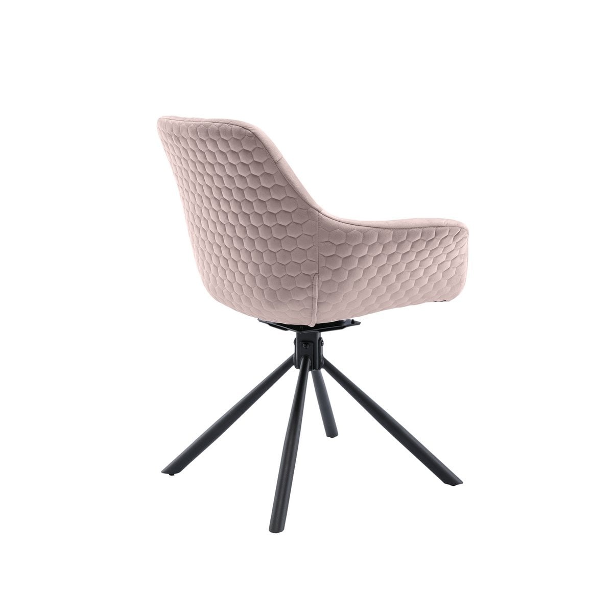 SalesFever Fauteuil met honingraatstiksel in roze fluweel