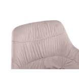 SalesFever Fauteuil met honingraatstiksel in roze fluweel