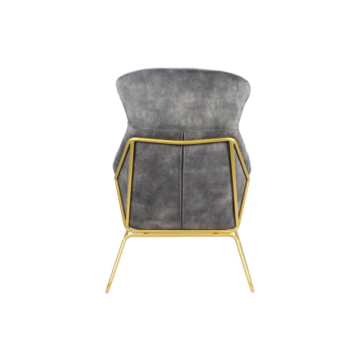 SalesFever Loungestoel van grijs fluweel