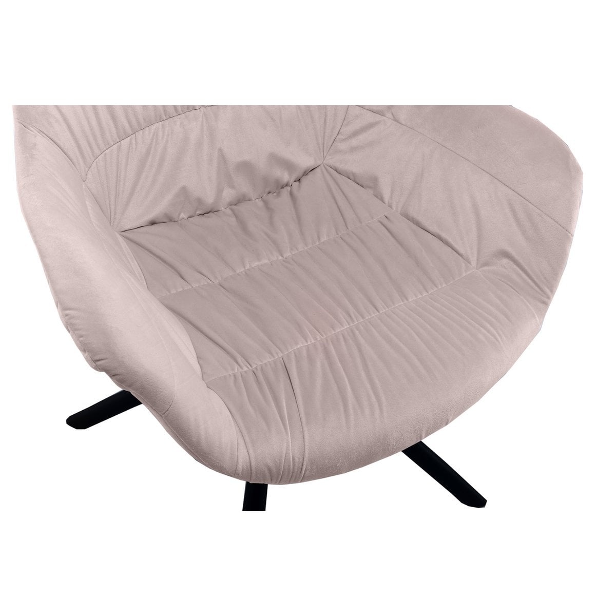 SalesFever Fauteuil met honingraatstiksel in roze fluweel