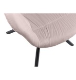 SalesFever Fauteuil met honingraatstiksel in roze fluweel