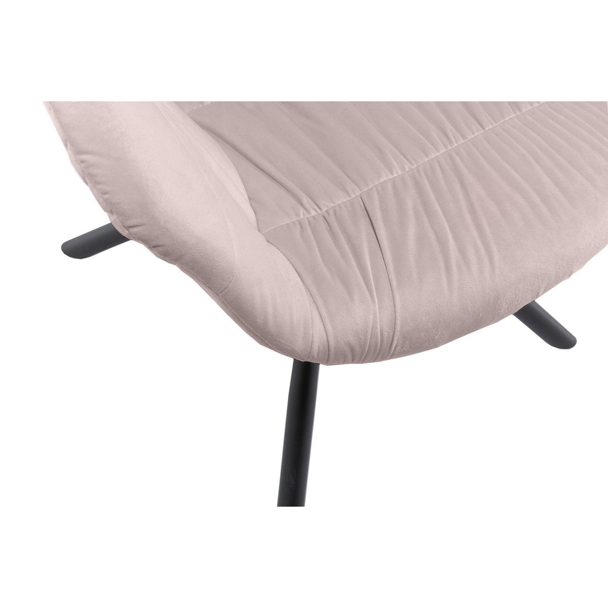 SalesFever Fauteuil met honingraatstiksel in roze fluweel