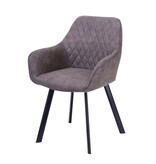 SalesFever Set van 2 fauteuils in taupe microvezel