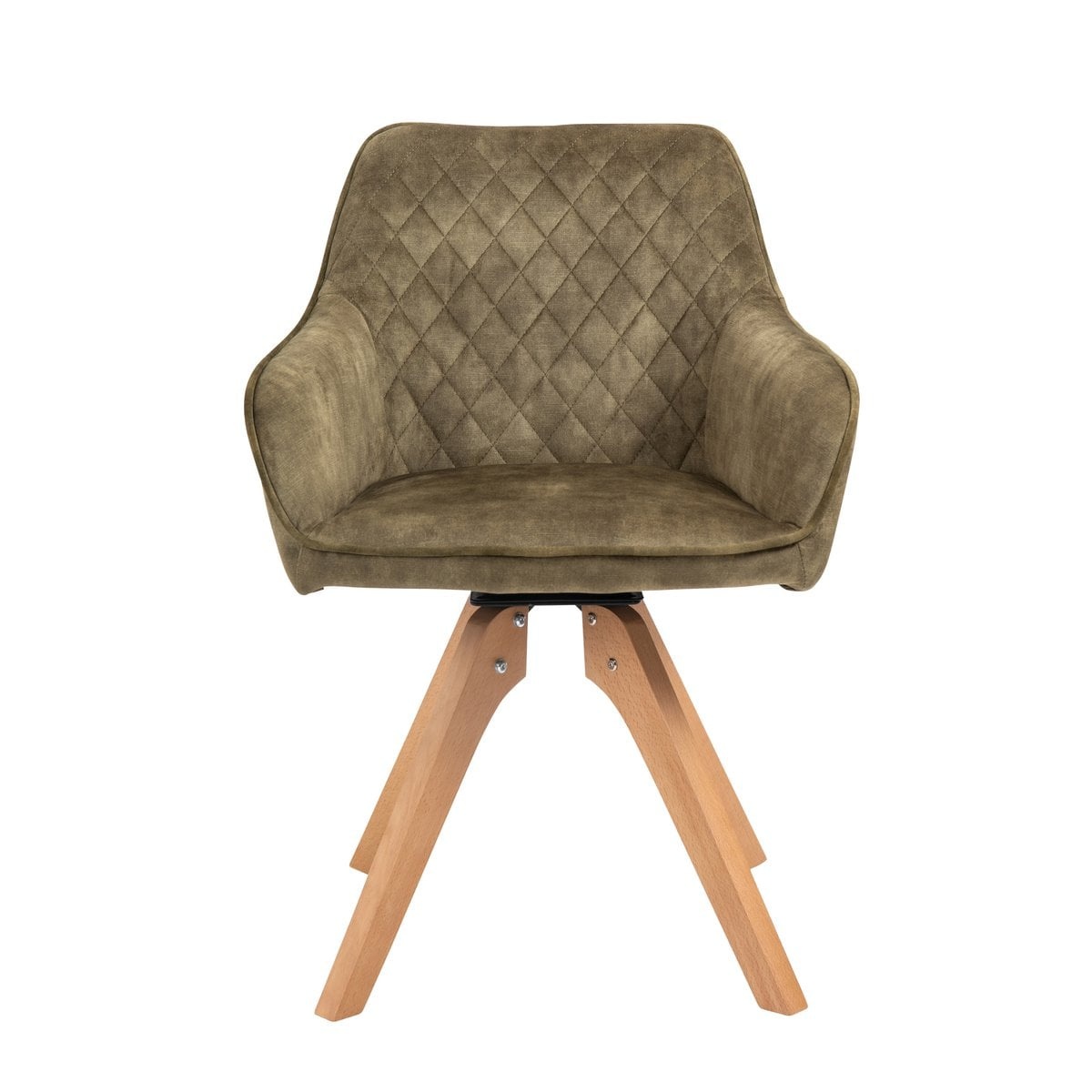 SalesFever Fauteuil vintage fluweel velours, groen