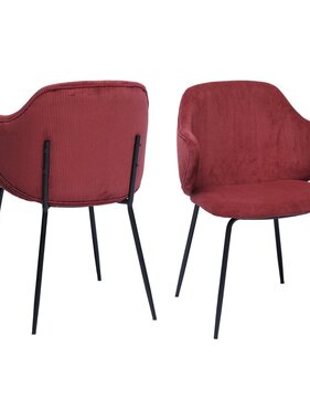 SalesFever Set van 2 fauteuils, berry