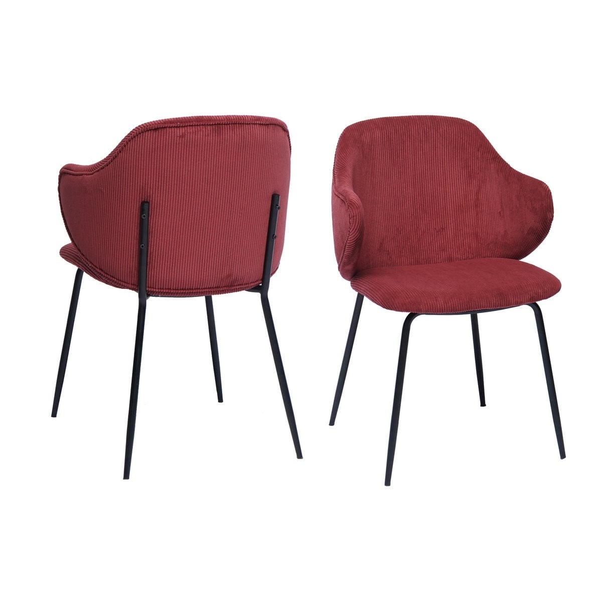 SalesFever Set van 2 fauteuils, berry