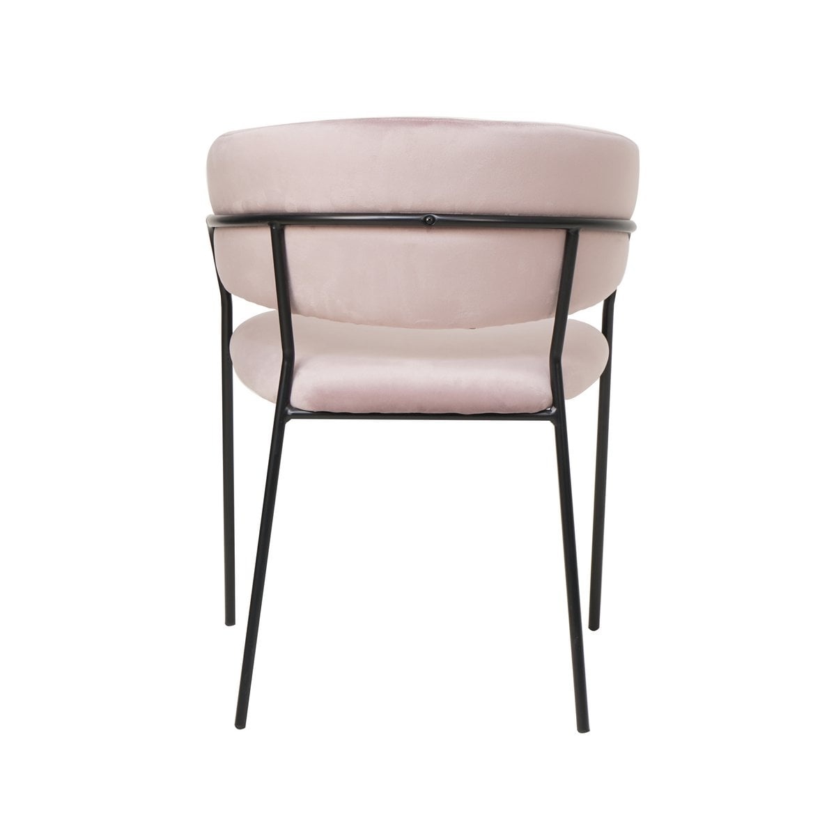 SalesFever Stoel fluweel met doorgestikte rug roos