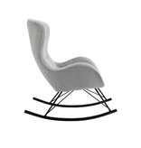 SalesFever Schommelstoel in lamsvachtlook lichtgrijs