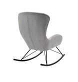 SalesFever Schommelstoel in lamsvachtlook lichtgrijs
