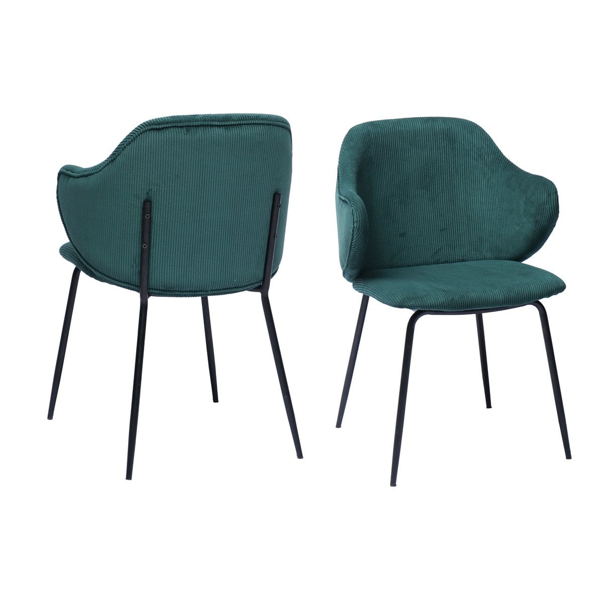 SalesFever Set van 2 fauteuils donkergroen