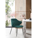 SalesFever Set van 2 fauteuils donkergroen