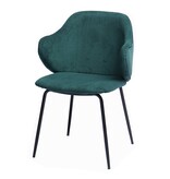 SalesFever Set van 2 fauteuils donkergroen
