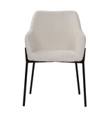 KantoormeubelenPlus Set van 2 fauteuils met bouclé hoes