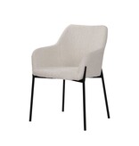 KantoormeubelenPlus Set van 2 fauteuils met bouclé hoes