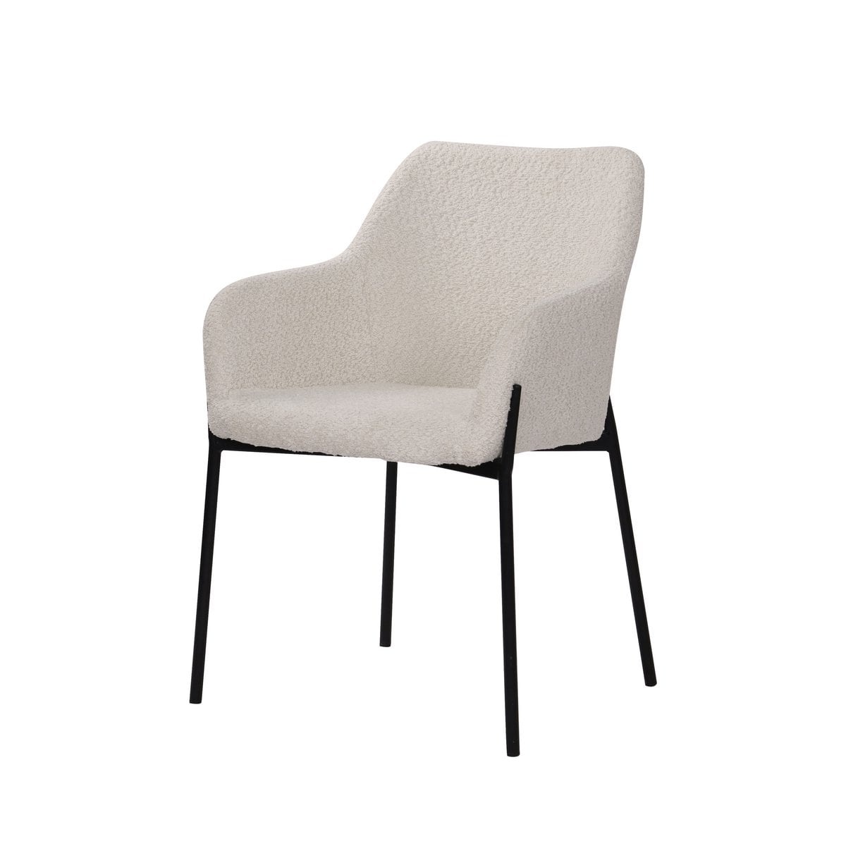 KantoormeubelenPlus Set van 2 fauteuils met bouclé hoes