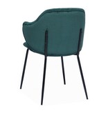 SalesFever Set van 2 fauteuils donkergroen