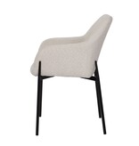 KantoormeubelenPlus Set van 2 fauteuils met bouclé hoes