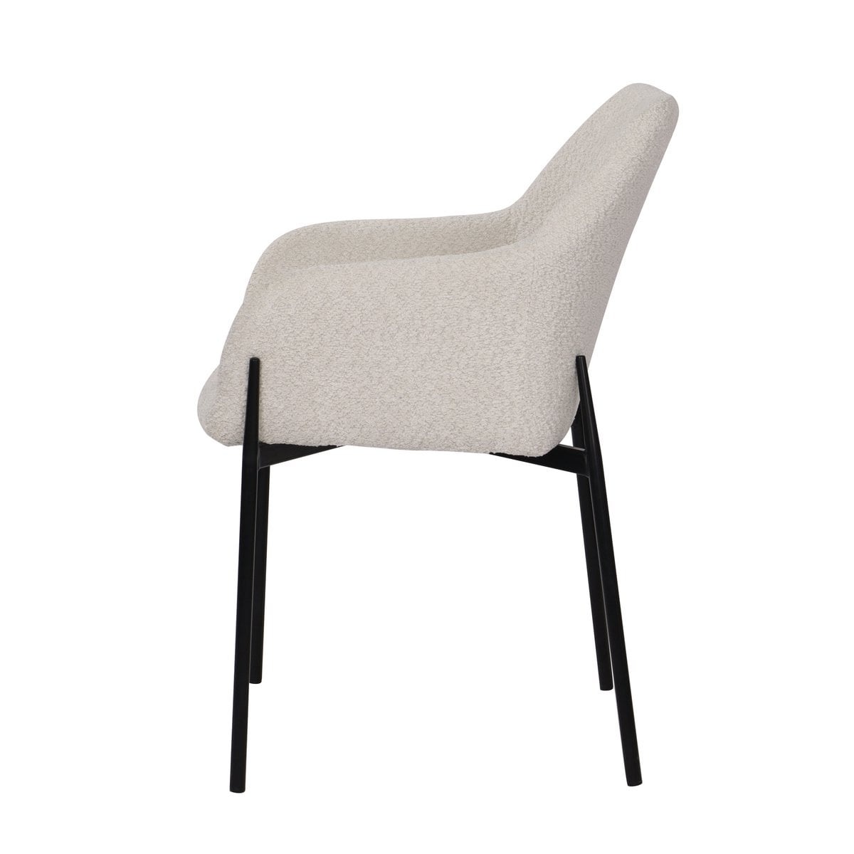 KantoormeubelenPlus Set van 2 fauteuils met bouclé hoes