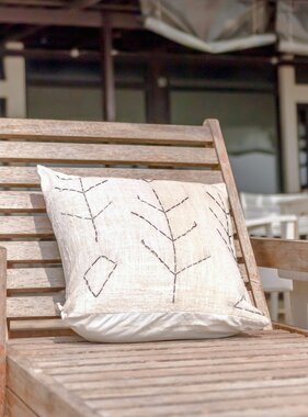 KantoormeubelenPlus Handgeweven kussensloop SERAJA 40x40 of 50x50 cm decoratieve kussenhoes bankkussen van katoen