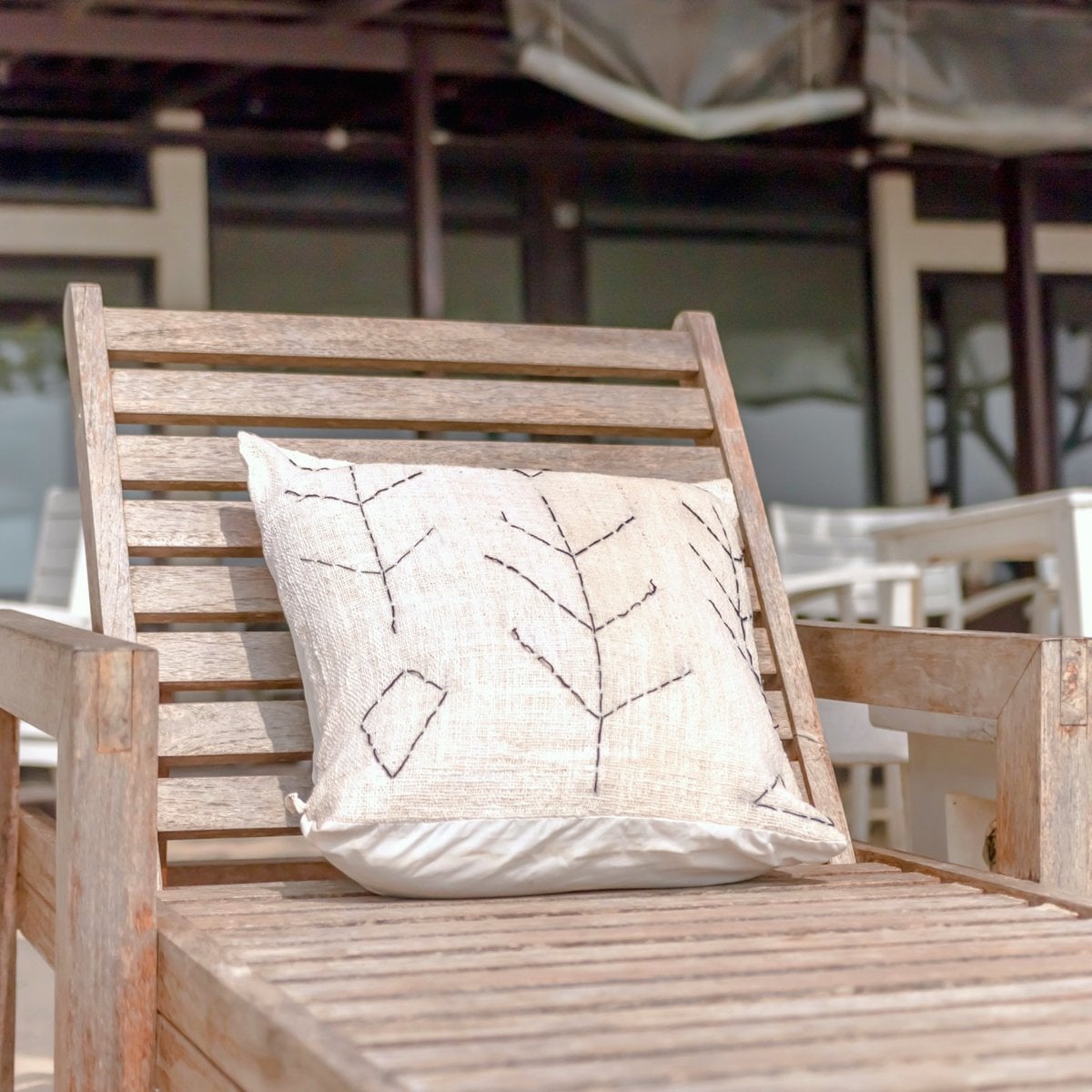 KantoormeubelenPlus Handgeweven kussensloop SERAJA 40x40 of 50x50 cm decoratieve kussenhoes bankkussen van katoen