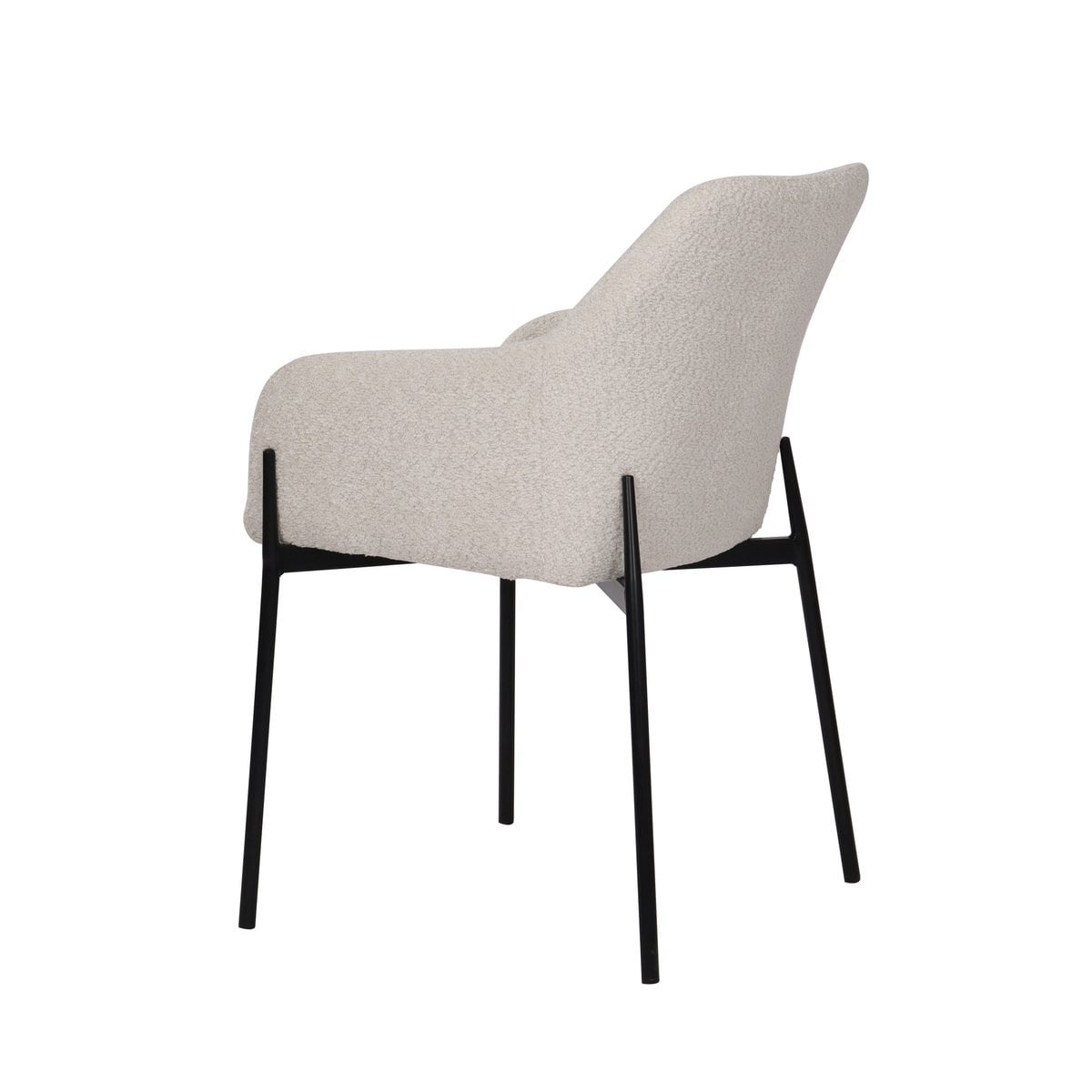 KantoormeubelenPlus Set van 2 fauteuils met bouclé hoes