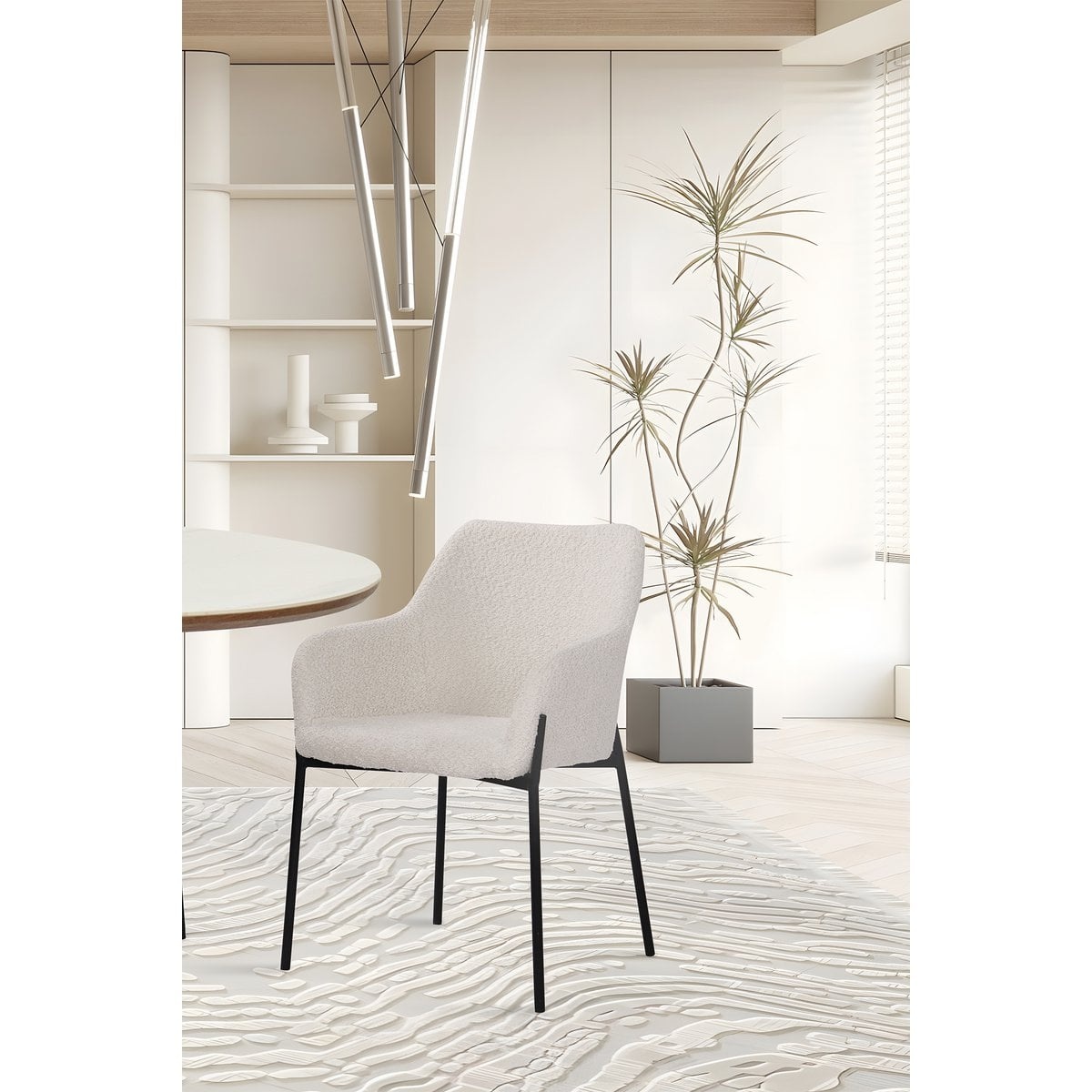 KantoormeubelenPlus Set van 2 fauteuils met bouclé hoes