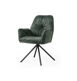 SalesFever Fauteuil met 360° draaifunctie, donkergroen