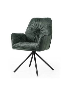 SalesFever Fauteuil met 360° draaifunctie, donkergroen