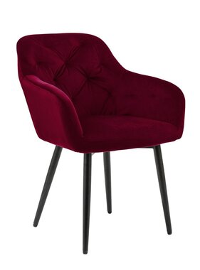 SalesFever Fauteuil rood fluweel