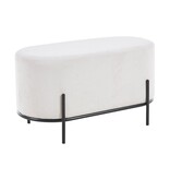 SalesFever Gestoffeerde kruk koordoptiek beige