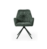 SalesFever Fauteuil met 360° draaifunctie, donkergroen