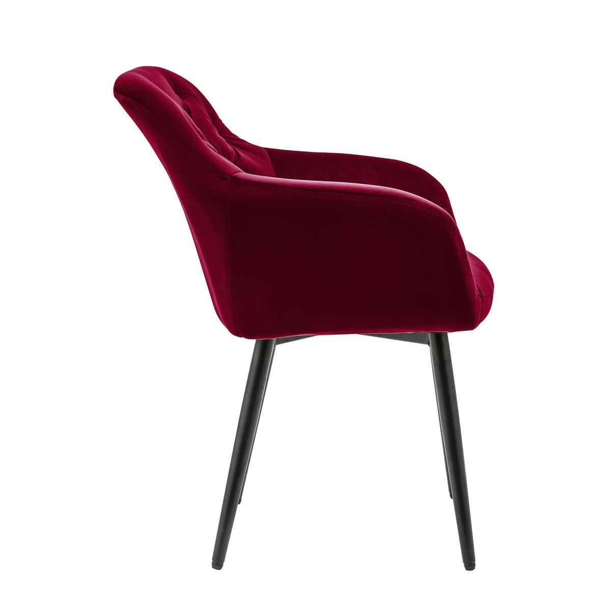 SalesFever Fauteuil rood fluweel