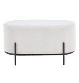 SalesFever Gestoffeerde kruk koordoptiek beige