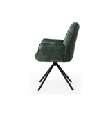 SalesFever Fauteuil met 360° draaifunctie, donkergroen