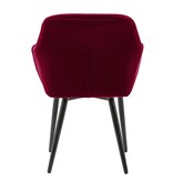 SalesFever Fauteuil rood fluweel