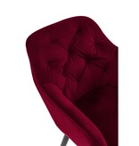 SalesFever Fauteuil rood fluweel