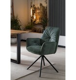SalesFever Fauteuil met 360° draaifunctie, donkergroen