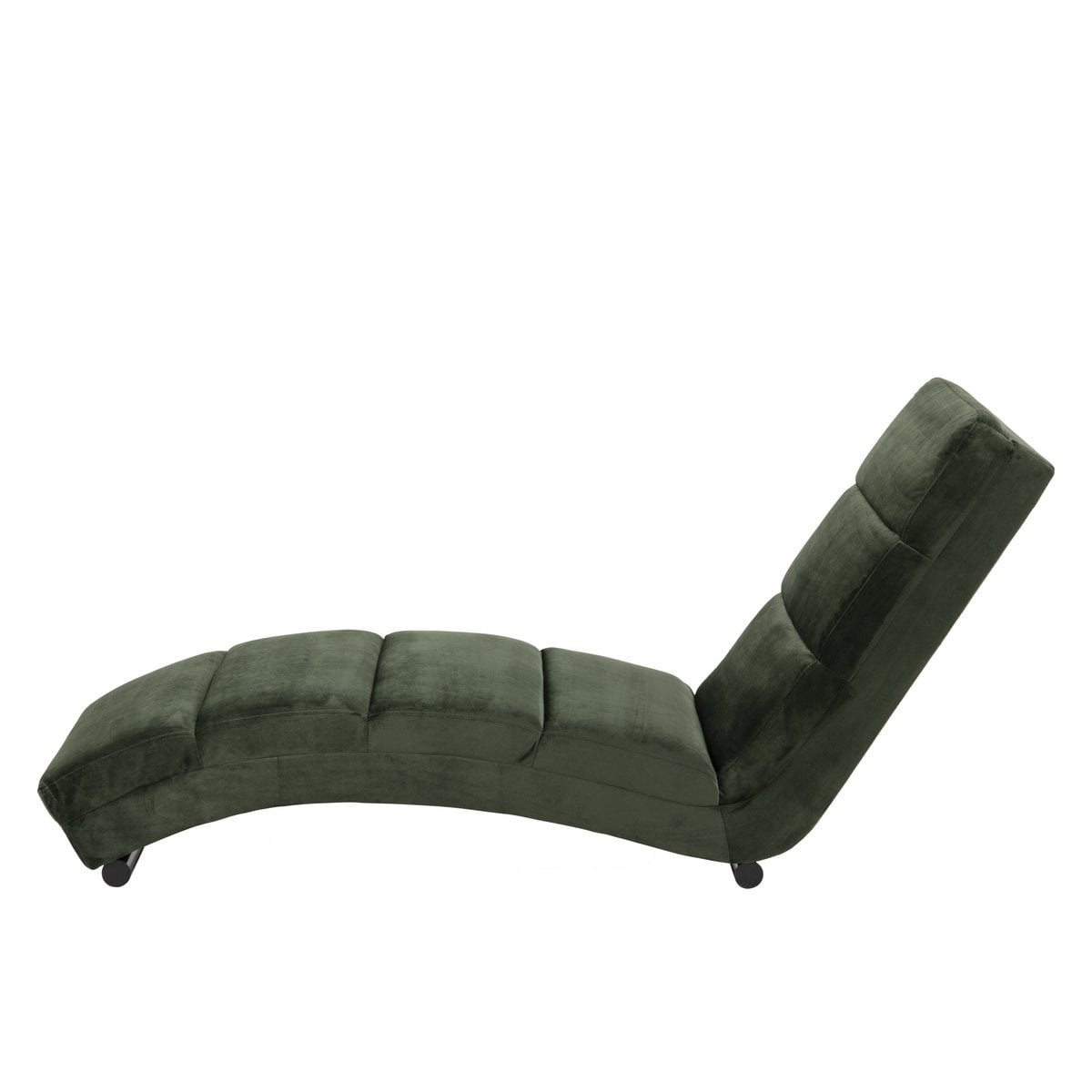 SalesFever Chaise longue bosgroen fluweel