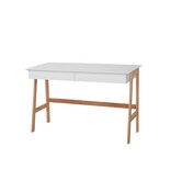 KantoormeubelenPlus Bureau, wit, houten poten