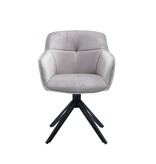 SalesFever Fauteuil met honingraatquilt in lichtgrijs