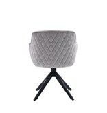 SalesFever Fauteuil met honingraatquilt in lichtgrijs